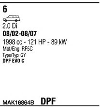 WALKER MAK16864B Exhaust System